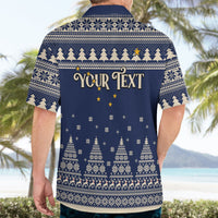 Custom Alaska Christmas Hawaiian Shirt Santa Claus With Snowman Reindeer Penguin - Wonder Print Shop
