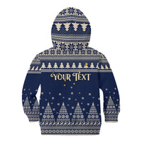 Custom Alaska Christmas Kid Hoodie Santa Claus With Snowman Reindeer Penguin - Wonder Print Shop