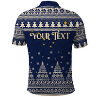 Custom Alaska Christmas Polo Shirt Santa Claus With Snowman Reindeer Penguin - Wonder Print Shop
