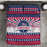USA Christmas Bedding Set The Stars and Stripes Xmas Style - Wonder Print Shop