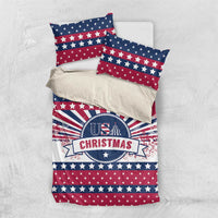 USA Christmas Bedding Set The Stars and Stripes Xmas Style - Wonder Print Shop