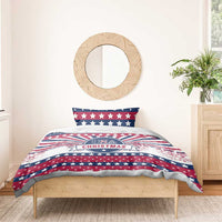 USA Christmas Bedding Set The Stars and Stripes Xmas Style - Wonder Print Shop