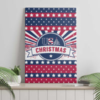 USA Christmas Canvas Wall Art The Stars and Stripes Xmas Style - Wonder Print Shop