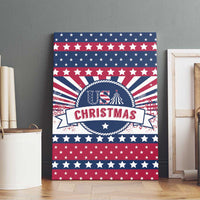 USA Christmas Canvas Wall Art The Stars and Stripes Xmas Style - Wonder Print Shop