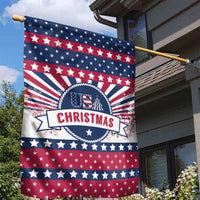 USA Christmas Garden Flag The Stars and Stripes Xmas Style - Wonder Print Shop