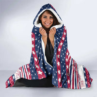 USA Christmas Hooded Blanket The Stars and Stripes Xmas Style