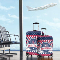USA Christmas Luggage Cover The Stars and Stripes Xmas Style - Wonder Print Shop