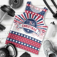 USA Christmas Men Tank Top The Stars and Stripes Xmas Style - Wonder Print Shop