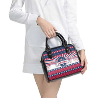 USA Christmas Shoulder Handbag The Stars and Stripes Xmas Style