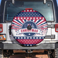 USA Christmas Spare Tire Cover The Stars and Stripes Xmas Style - Wonder Print Shop