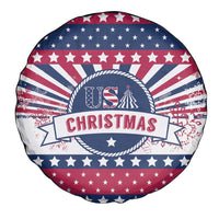 USA Christmas Spare Tire Cover The Stars and Stripes Xmas Style - Wonder Print Shop