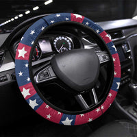 USA Christmas Steering Wheel Cover The Stars and Stripes Xmas Style - Wonder Print Shop