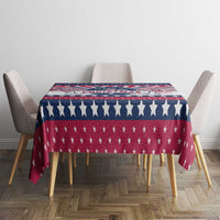 USA Christmas Tablecloth The Stars and Stripes Xmas Style - Wonder Print Shop