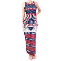 USA Christmas Tank Maxi Dress The Stars and Stripes Xmas Style - Wonder Print Shop