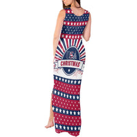 USA Christmas Tank Maxi Dress The Stars and Stripes Xmas Style - Wonder Print Shop