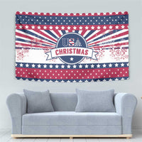 USA Christmas Tapestry The Stars and Stripes Xmas Style - Wonder Print Shop