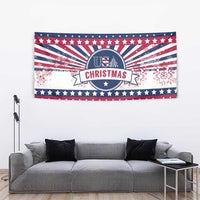 USA Christmas Tapestry The Stars and Stripes Xmas Style - Wonder Print Shop
