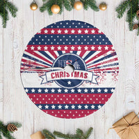 USA Christmas Tree Skirt The Stars and Stripes Xmas Style - Wonder Print Shop