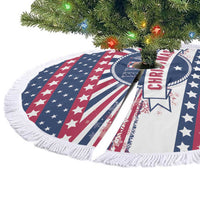 USA Christmas Tree Skirt The Stars and Stripes Xmas Style - Wonder Print Shop