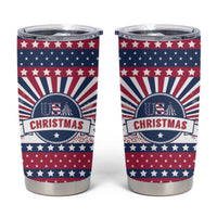USA Christmas Tumbler Cup The Stars and Stripes Xmas Style - Wonder Print Shop