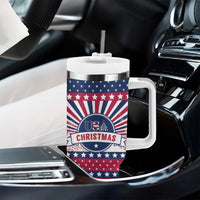 USA Christmas Tumbler With Handle The Stars and Stripes Xmas Style - Wonder Print Shop