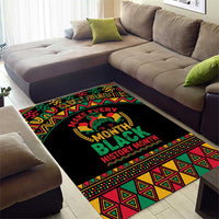 Make Every Month Black History Month Area Rug African Pattern - Wonder Print Shop