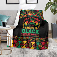 Make Every Month Black History Month Blanket African Pattern