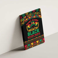 Make Every Month Black History Month Canvas Wall Art African Pattern - Wonder Print Shop