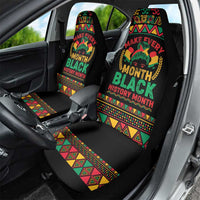 Make Every Month Black History Month Car Seat Cover African Pattern - Wonder Print Shop