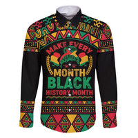 Make Every Month Black History Month Family Matching Mermaid Dress and Hawaiian Shirt African Pattern - Wonder Print Shop