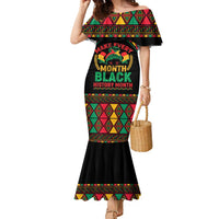 Make Every Month Black History Month Family Matching Mermaid Dress and Hawaiian Shirt African Pattern - Wonder Print Shop