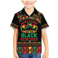 Make Every Month Black History Month Family Matching Mermaid Dress and Hawaiian Shirt African Pattern - Wonder Print Shop
