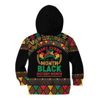 Make Every Month Black History Month Kid Hoodie African Pattern - Wonder Print Shop