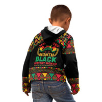 Make Every Month Black History Month Kid Hoodie African Pattern - Wonder Print Shop