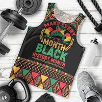 Make Every Month Black History Month Men Tank Top African Pattern - Wonder Print Shop