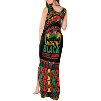 Make Every Month Black History Month Tank Maxi Dress African Pattern - Wonder Print Shop