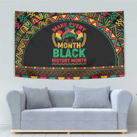 Make Every Month Black History Month Tapestry African Pattern - Wonder Print Shop
