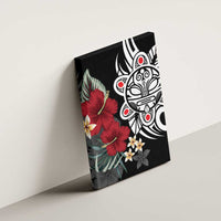 Taino Sun Tribal Canvas Wall Art Tropical Hibiscus - Wonder Print Shop