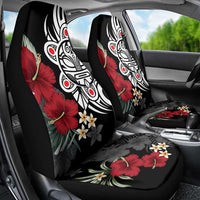 Taino Sun Tribal Car Seat Cover Tropical Hibiscus - Wonder Print Shop