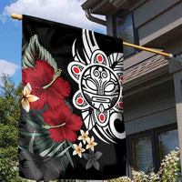 Taino Sun Tribal Garden Flag Tropical Hibiscus - Wonder Print Shop