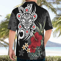 Taino Sun Tribal Hawaiian Shirt Tropical Hibiscus - Wonder Print Shop