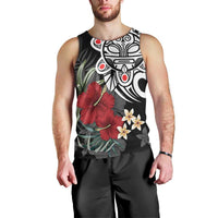 Taino Sun Tribal Men Tank Top Tropical Hibiscus - Wonder Print Shop