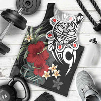 Taino Sun Tribal Men Tank Top Tropical Hibiscus - Wonder Print Shop