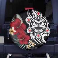 Taino Sun Tribal Spare Tire Cover Tropical Hibiscus - Wonder Print Shop