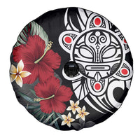 Taino Sun Tribal Spare Tire Cover Tropical Hibiscus - Wonder Print Shop