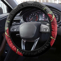 Taino Sun Tribal Steering Wheel Cover Tropical Hibiscus - Wonder Print Shop
