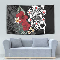 Taino Sun Tribal Tapestry Tropical Hibiscus - Wonder Print Shop