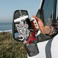 Taino Sun Tribal Tumbler With Handle Tropical Hibiscus - Wonder Print Shop