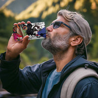 Boricua Taino Coqui Tropical 4 in 1 Can Cooler Tumbler Puerto Rico Grunge Flag - Wonder Print Shop