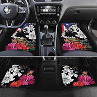 Boricua Taino Coqui Tropical Car Mats Puerto Rico Grunge Flag - Wonder Print Shop